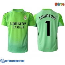 Fotballdrakt Herre Real Madrid Thibaut Courtois #1 Keeper Bortedrakt 2025-26 Kortermet